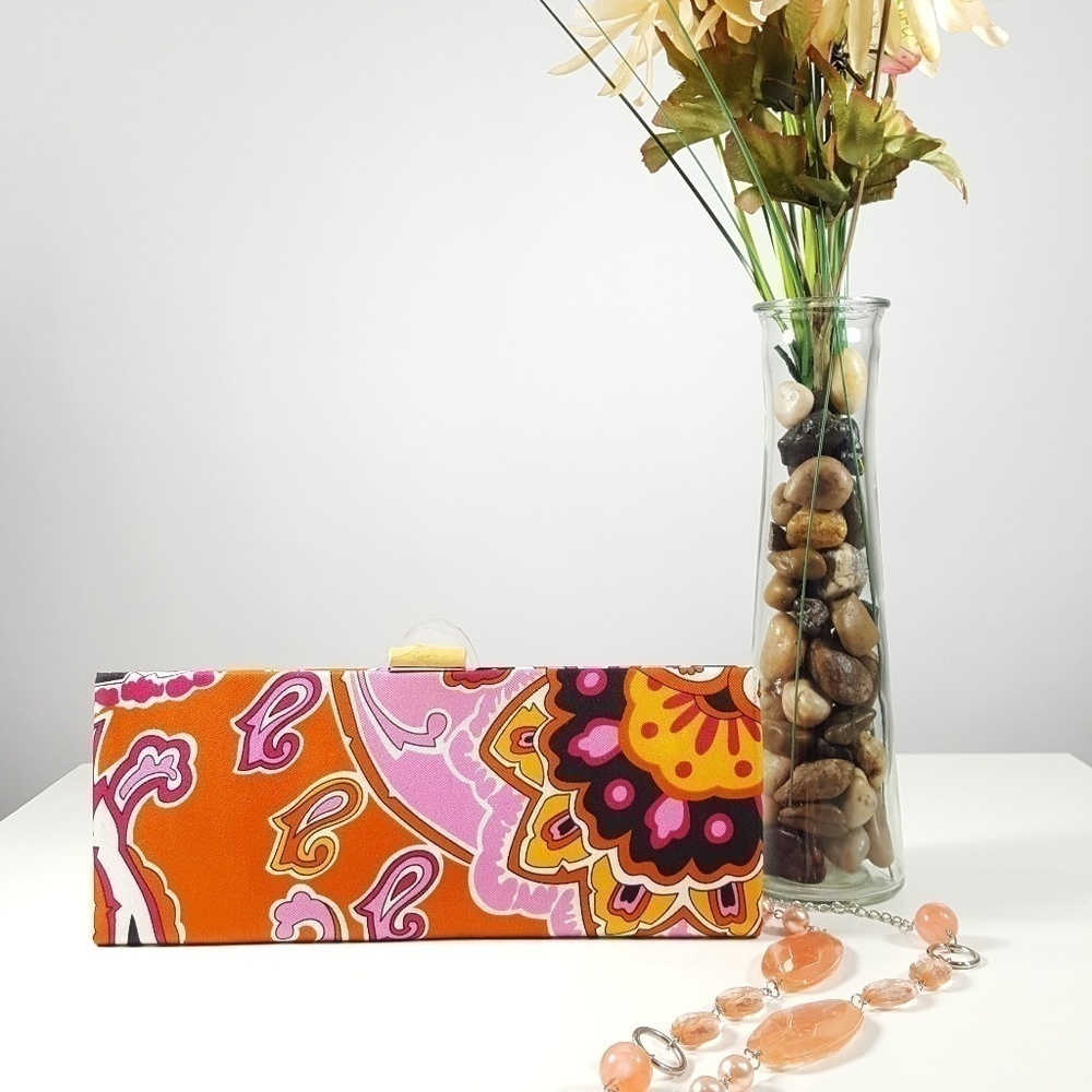 Banana Republic Nordic print silk clutch